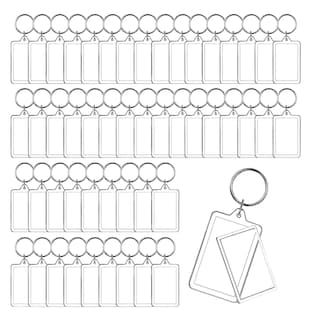 Foto 1 | Llaveros De Fotos Rectangular Acrílico 100 Pcs Transparente