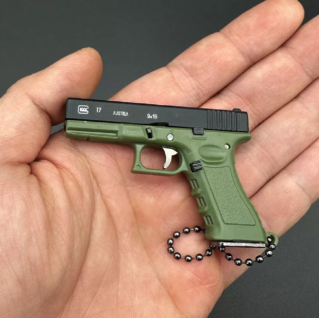 Foto 5 pulgar | Llaveros De Moda Armas De Fuego Pistola Replica Glock Verde