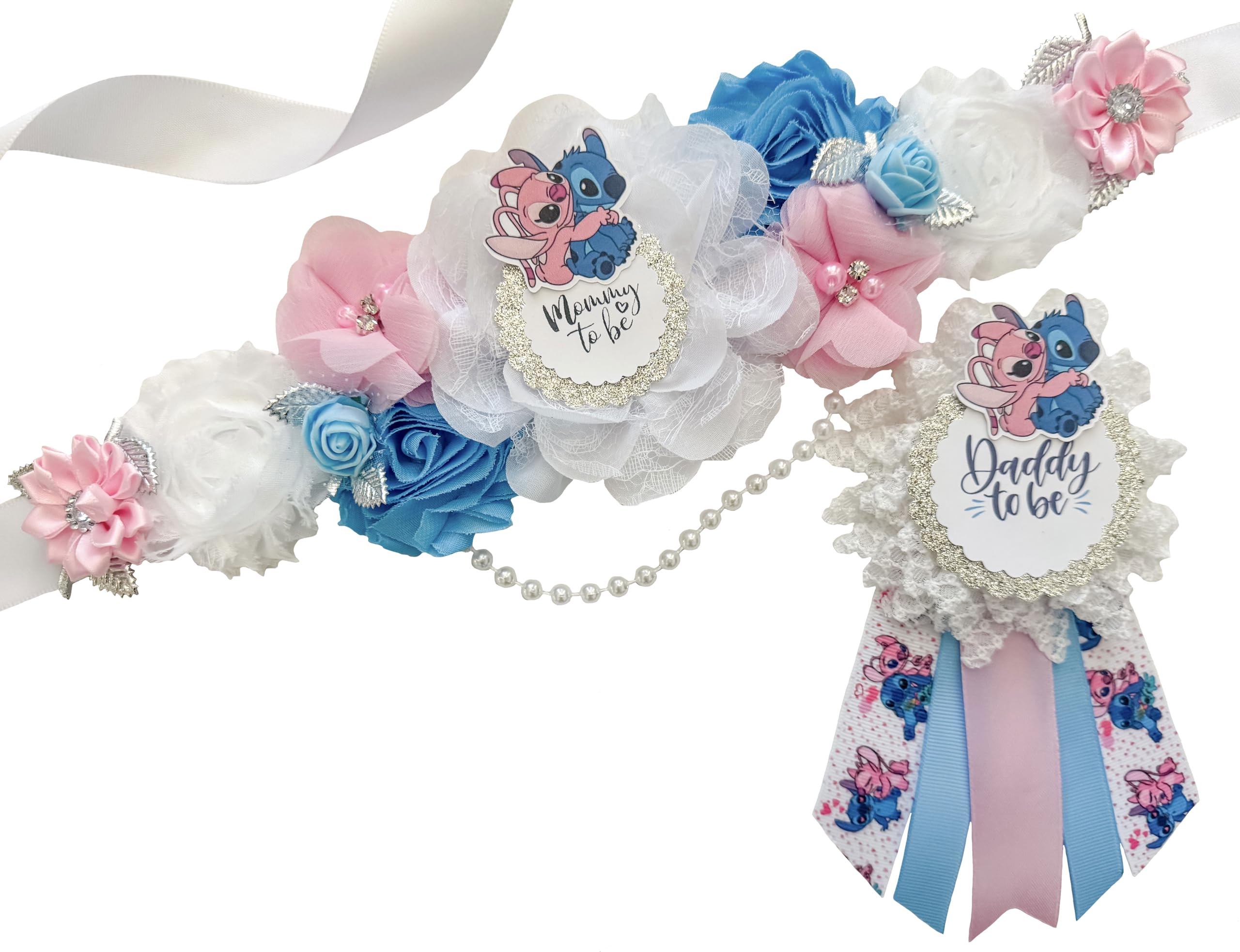 Sash Stitch Y Angel Gender Revelan Que Será Mamá De Baby Shower - Venta Internacional.