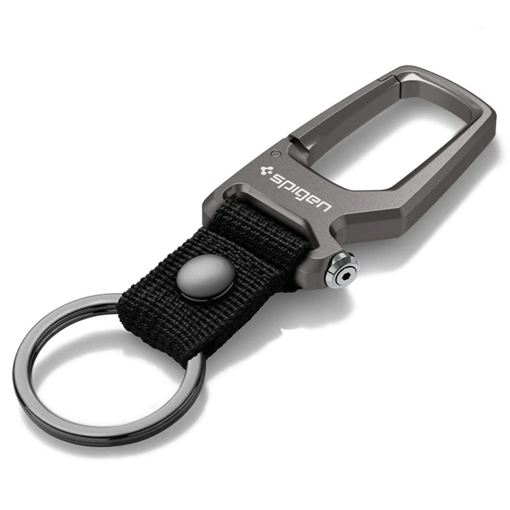 Llavero Con Mosquetón Spigen Life Gunmetal Para Hombre Y Mujer - Venta Internacional.