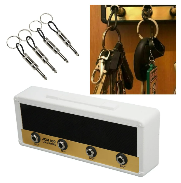 Foto 4 pulgar | Organizador Xtellar Metal  De Pared Llavero Rack Con 4 Tapones
