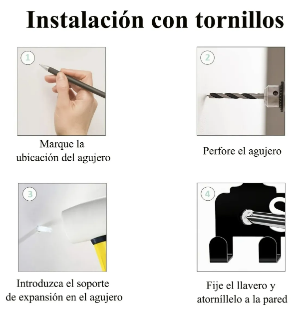 Foto 4 | Xtellar Llavero Colgante Rack Para Decoración De Pared