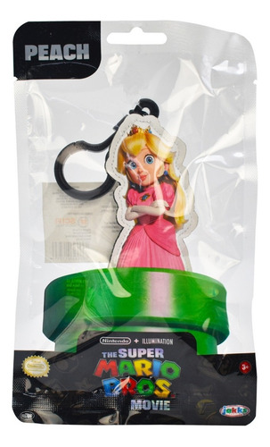 Super Mario Bros Movie Peach Colgante 13cm Jakks Pacific