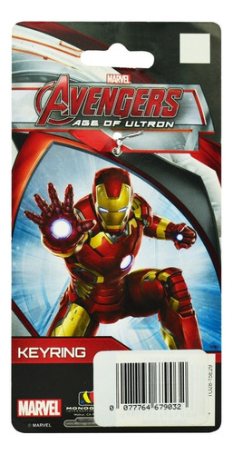 Foto 3 pulgar | Marvel Avengers Casco Iron Man Llavero Metalico Monogram
