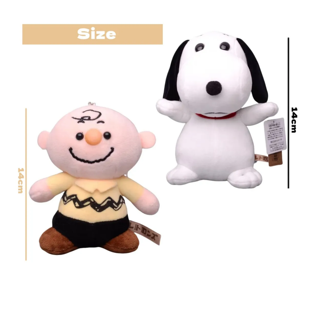 Foto 3 pulgar | Llavero Peluche Snoopy + Charlie 2pz Belug  Blanco Color Piel Amarillo