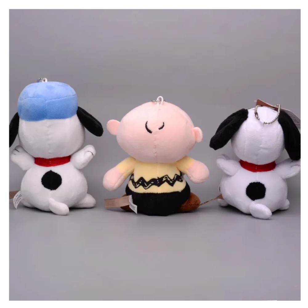 Foto 4 pulgar | Llavero Peluche Snoopy + Charlie 2pz Belug  Blanco Color Piel Amarillo