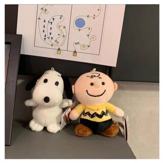 Foto 5 | Llavero Peluche Snoopy + Charlie 2pz Belug Blanco Color Piel Amarillo