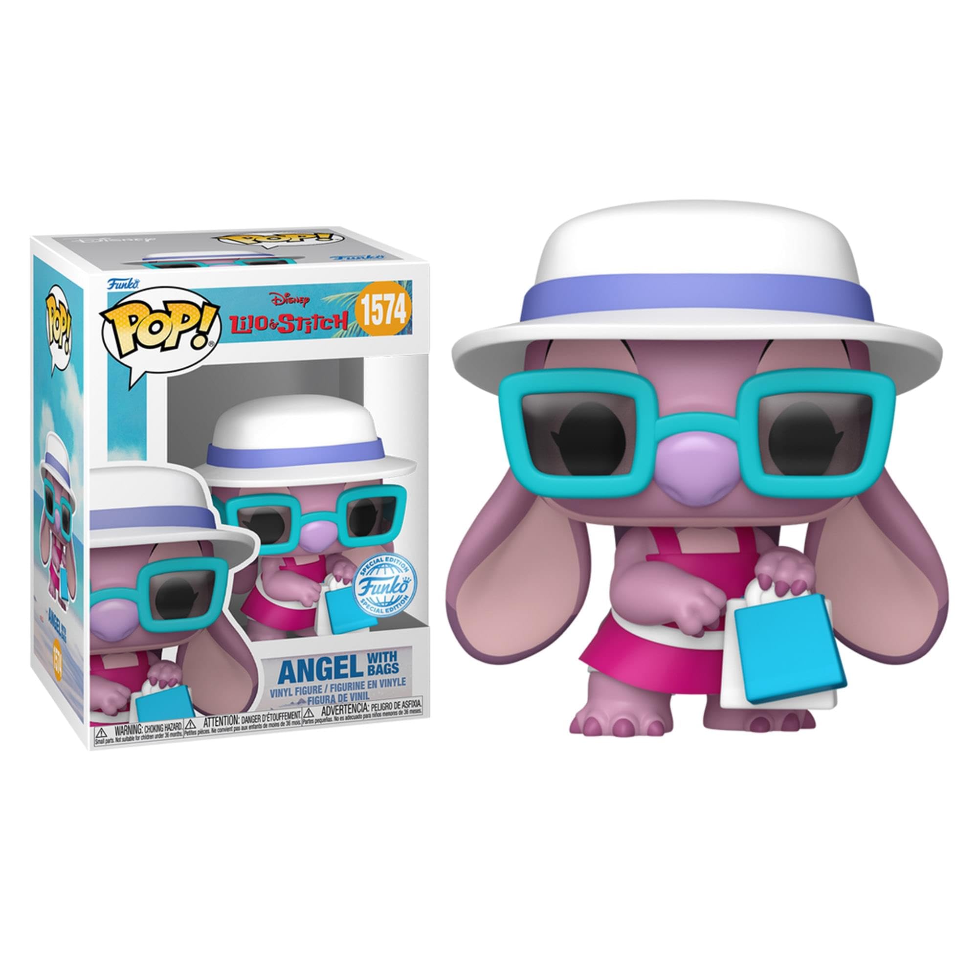 Funko Angel Con Bolsas (lilo Y Stitch) Disney Pop! Serie Specialty - Venta Internacional.