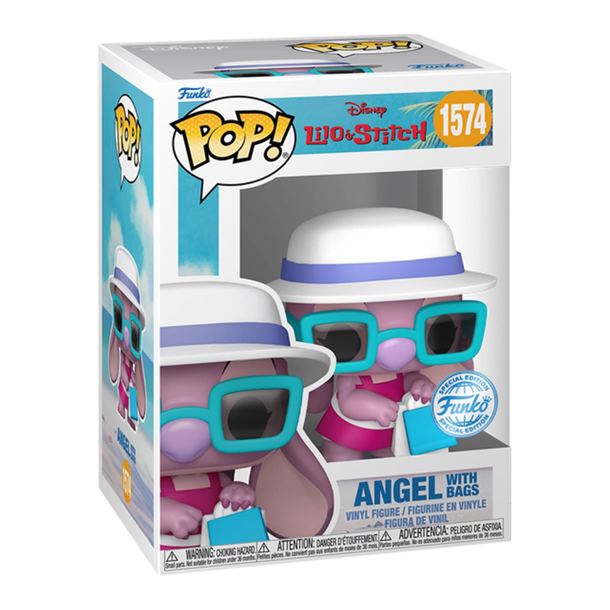 Foto 4 | Funko Angel Con Bolsas (lilo Y Stitch) Disney Pop! Serie Specialty - Venta Internacional.