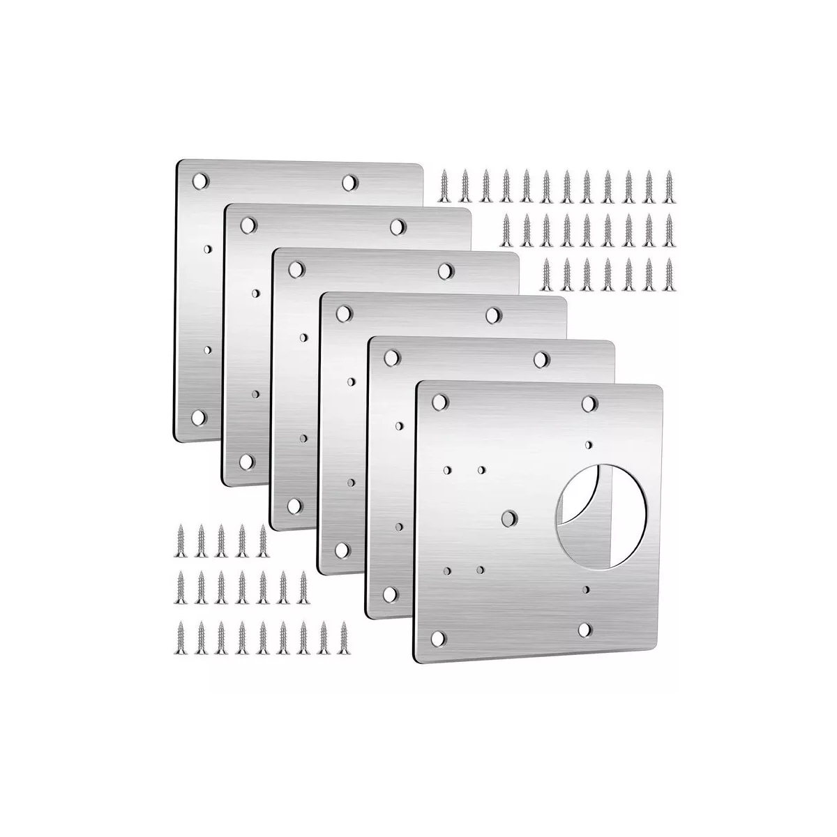 Foto 1 | Placa de Bisagra Eo Safe Imports Esi8343 6 Piezas