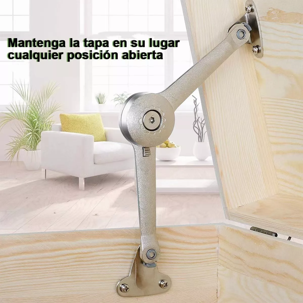 Foto 2 | Brazo Elevable para Puertas de Alacena y Gabinetes Eo Safe Imports ESI-8369 color Plata 2 Unidades