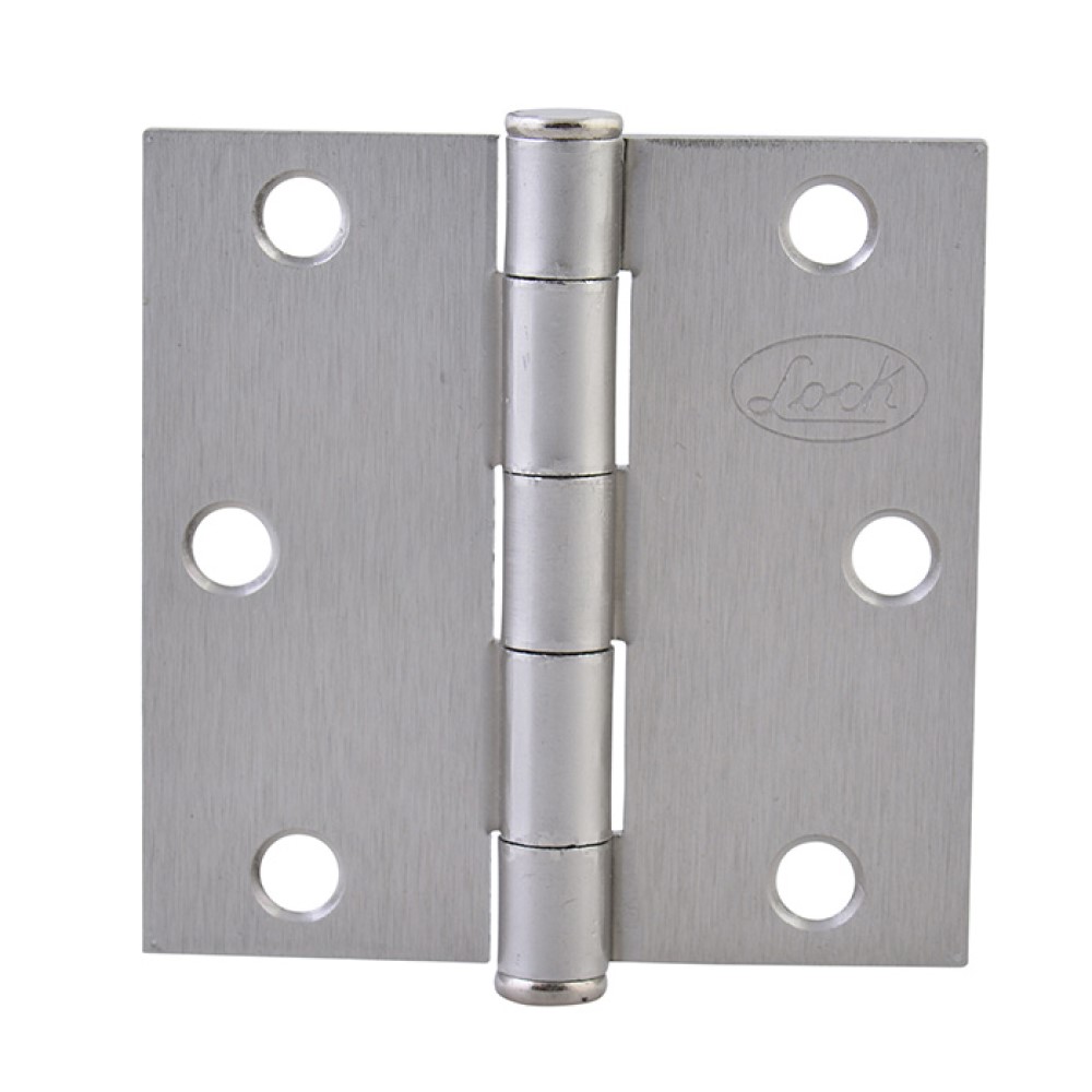 Bisagra Cuadrada Plateado Perno Acero P/puerta Ventana Lock