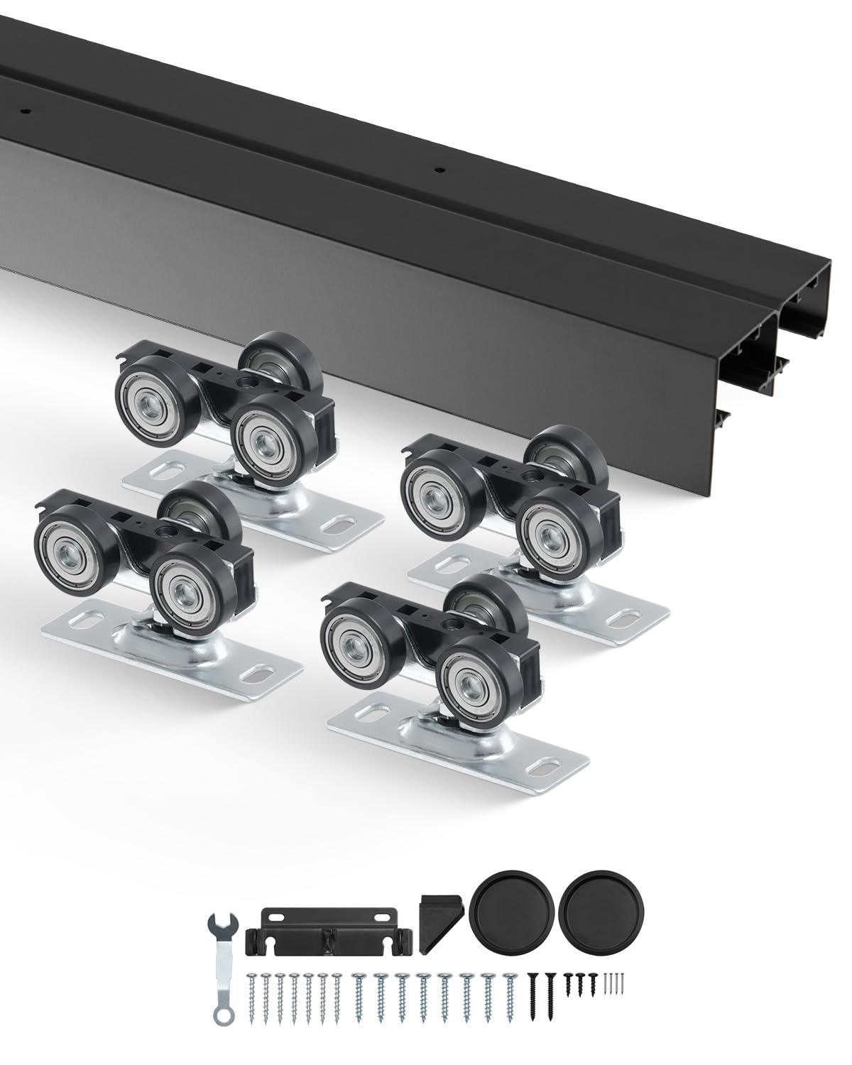 Foto 1 | Kit De Herrajes Para Puertas Bypass Vevor, Aleación De Aluminio De Alta Resistencia De 4 Pies - Venta Internacional.