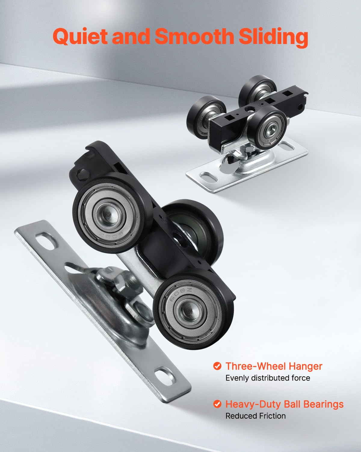 Foto 5 pulgar | Kit De Herrajes Para Puertas Bypass Vevor, Aleación De Aluminio De Alta Resistencia De 4 Pies - Venta Internacional.