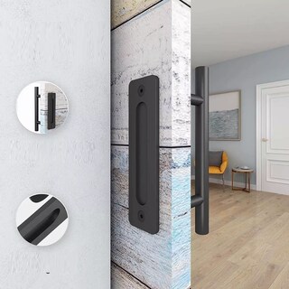 Foto 3 | Jaladera de Acero Inoxidable para Puerta de Granero Eo Safe Imports Esi-8354 color Negro