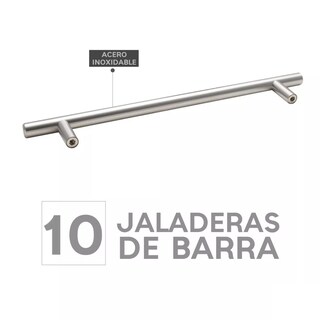 Foto 2 | Juego Jaladera de Barra en Acero Inoxidable 10 Piezas Eo Safe Imports Esi-8341 color Plata