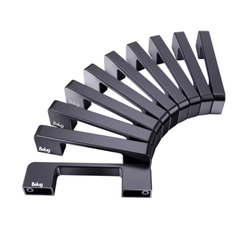 Foto 3 pulgar | Jaladera Tirador Manija De Dedos Para Armario Cajón 12 Pcs Belug, Negro