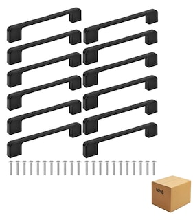 Foto 1 | Jaladera Tirador Lab.g Manija De Dedos Para Armario Cajón 12 Pcs Negro