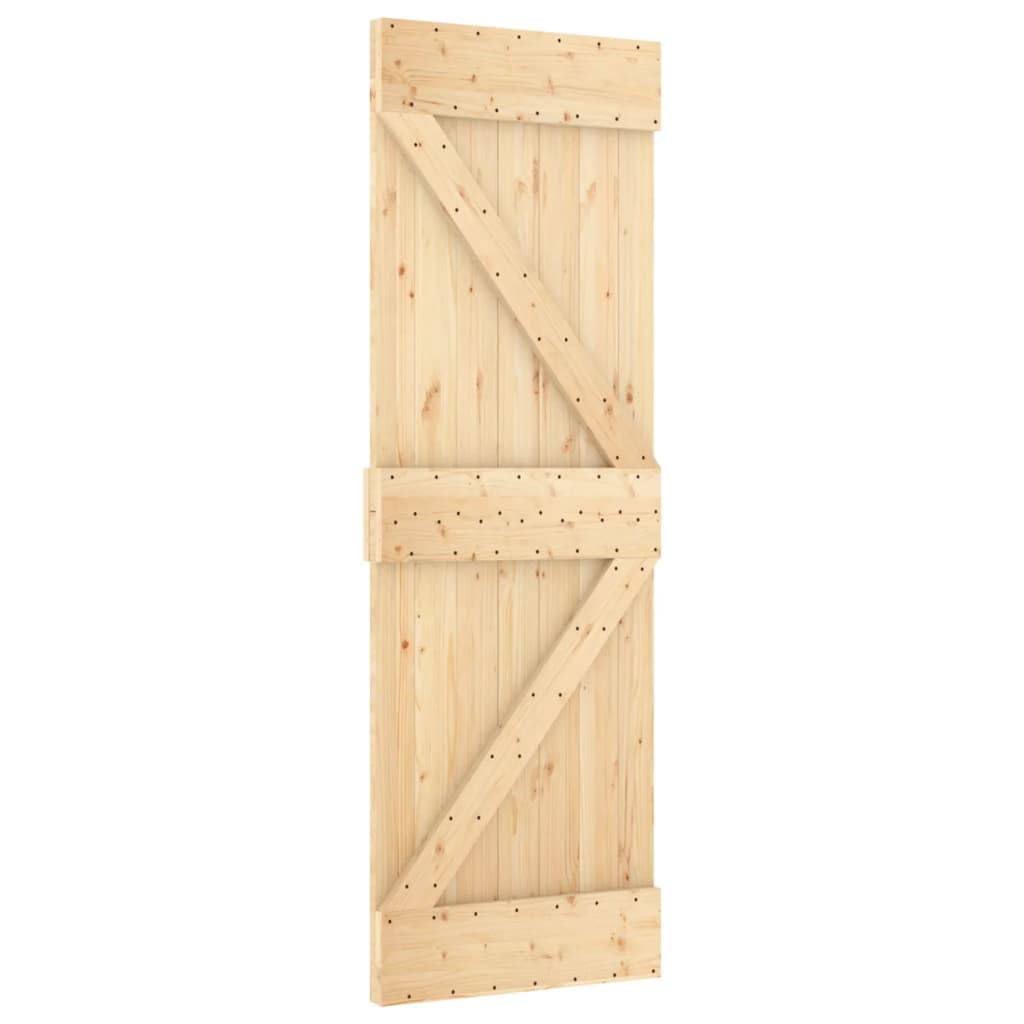 Foto 2 pulgar | Puerta Corrediza Para Granero Vidaxl Narvik, 70 X 210 Cm, Madera Maciza De Pino - Venta Internacional.