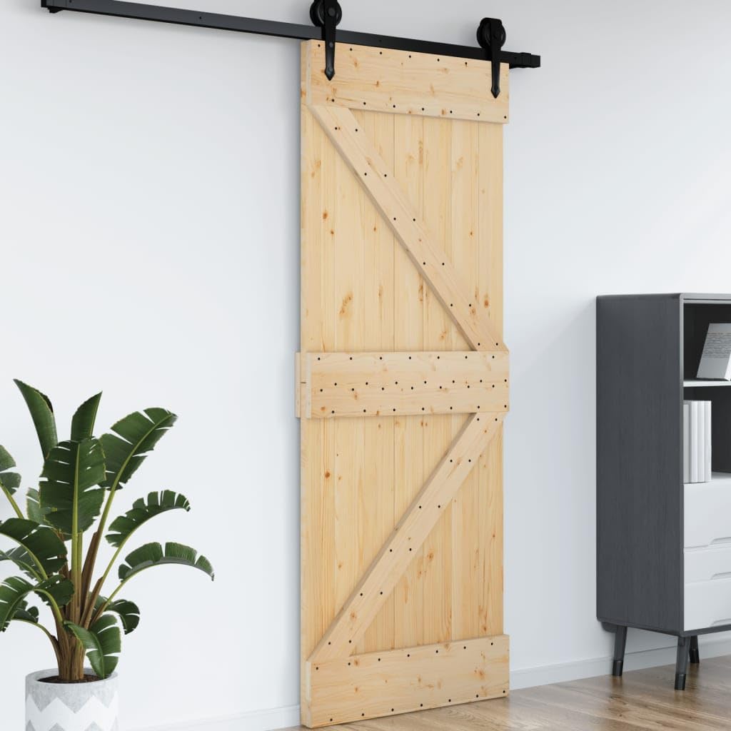 Foto 6 pulgar | Puerta Corrediza Para Granero Vidaxl Narvik, 70 X 210 Cm, Madera Maciza De Pino - Venta Internacional.