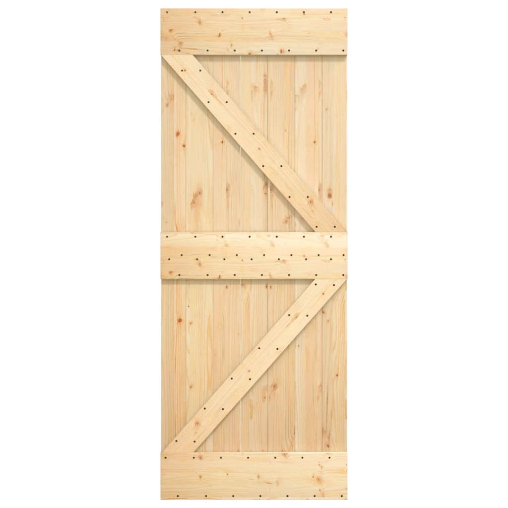 Foto 7 pulgar | Puerta Corrediza Para Granero Vidaxl Narvik, 70 X 210 Cm, Madera Maciza De Pino - Venta Internacional.