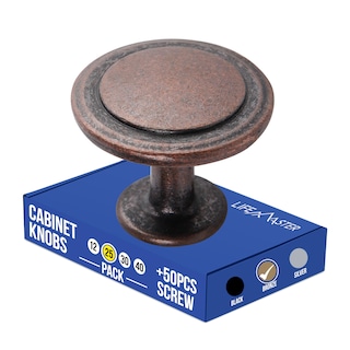 Foto 6 | Pomos De Armario Lifemaster De Bronce Frotado Con Aceite, 25 Unidades, 3 Cm, Con Tornillos - Venta Internacional.