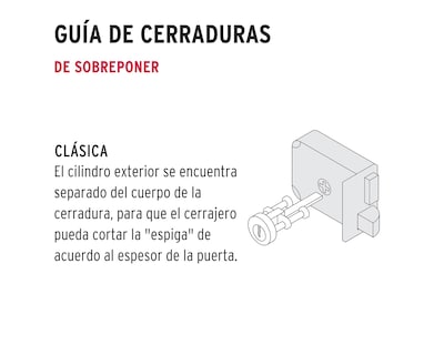 Foto 2 | Cerradura para Puerta de Sobreponer Clásica Hermex Cs-70d color Beige Derecha