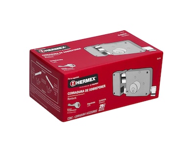 Foto 2 | Cerradura para Puerta de Sobreponer Clásica Hermex Cs-70i color Beige Izquierda