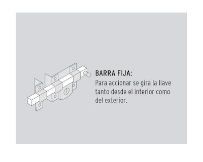 Foto 2 | Cerradura para Puerta Barra Fija Hermex Cb-50db Llave Tetra Derecha