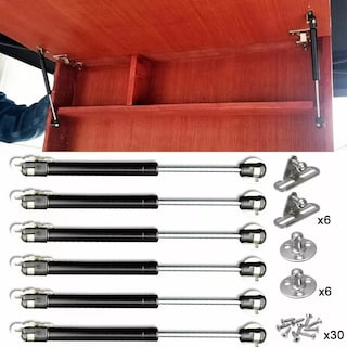 Foto 2 | Set Pistón Elevable Eo Safe Imports Esi-9619 Multicolor de Gas Amortiguador para Puertas Alacenas 6 PZAS