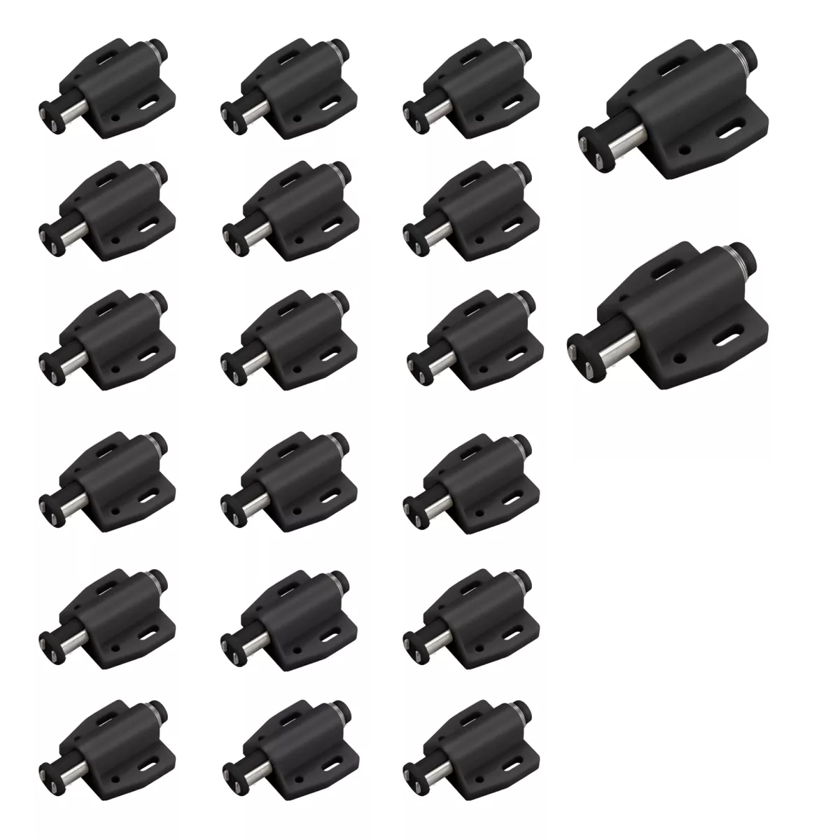 Foto 1 | Resbalón Imán Automático Sencillo Magnético Push 20 Pcs Eo Safe Imports Esi-15515 Negro
