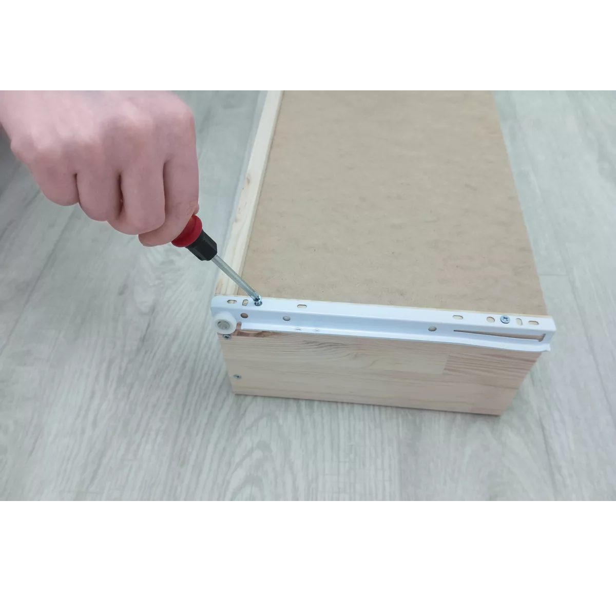 Foto 4 pulgar | Corredera Esmaltada Riel 35cm (10 Pares)  Eo Safe Imports Esi-15621 Blanco