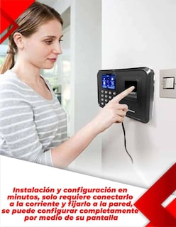 Foto 3 | Reloj Checador Secucore Digital Biométrico