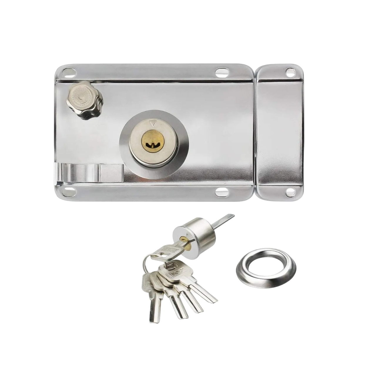 Cerradura para Puerta Malubero color Plata