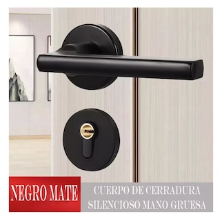 Foto 2 | Juego de Cerradura y Chapa Belug color Negro para Puerta