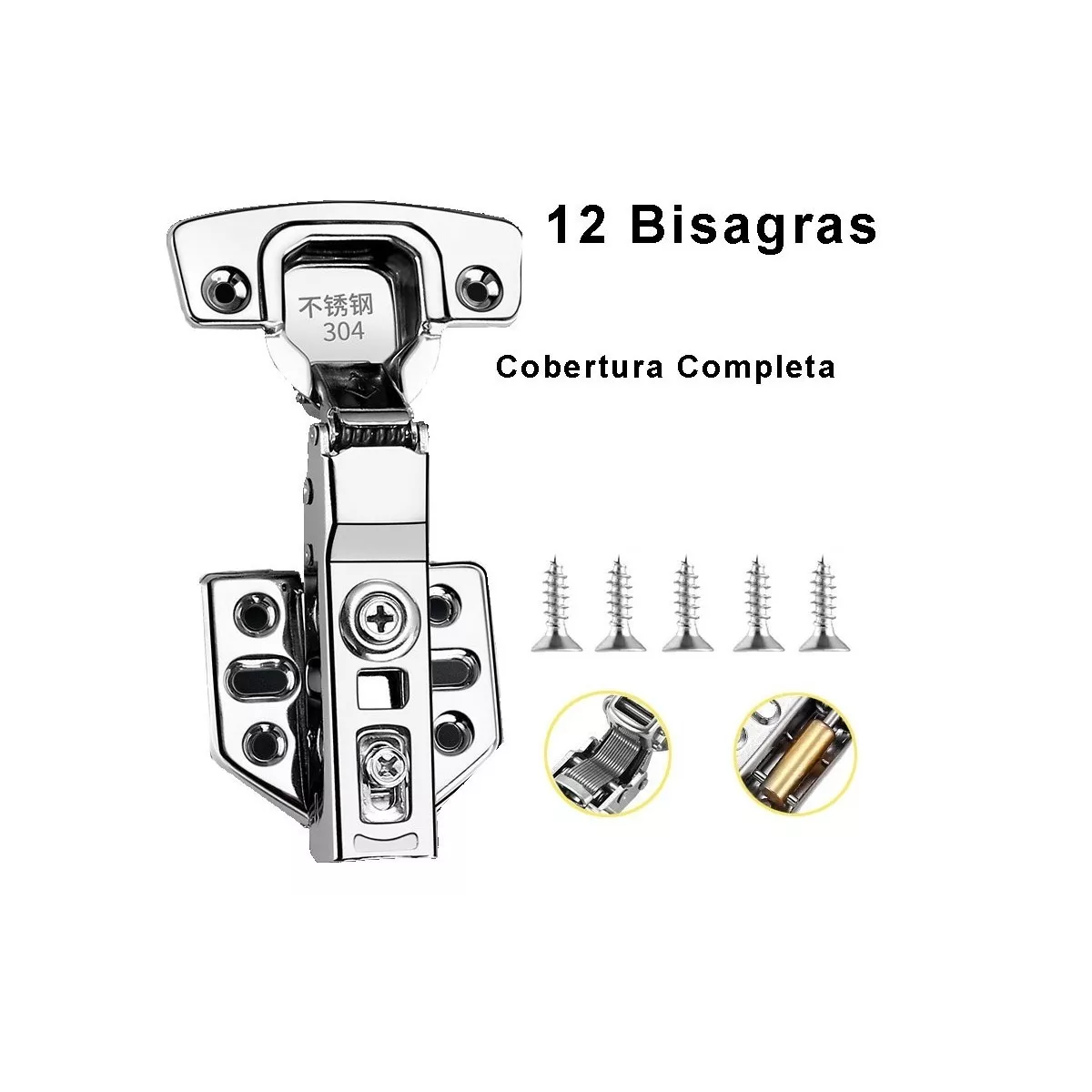 Foto 2 | Juego de Bisagras Eo Safe Imports Esi8335 12 Piezas