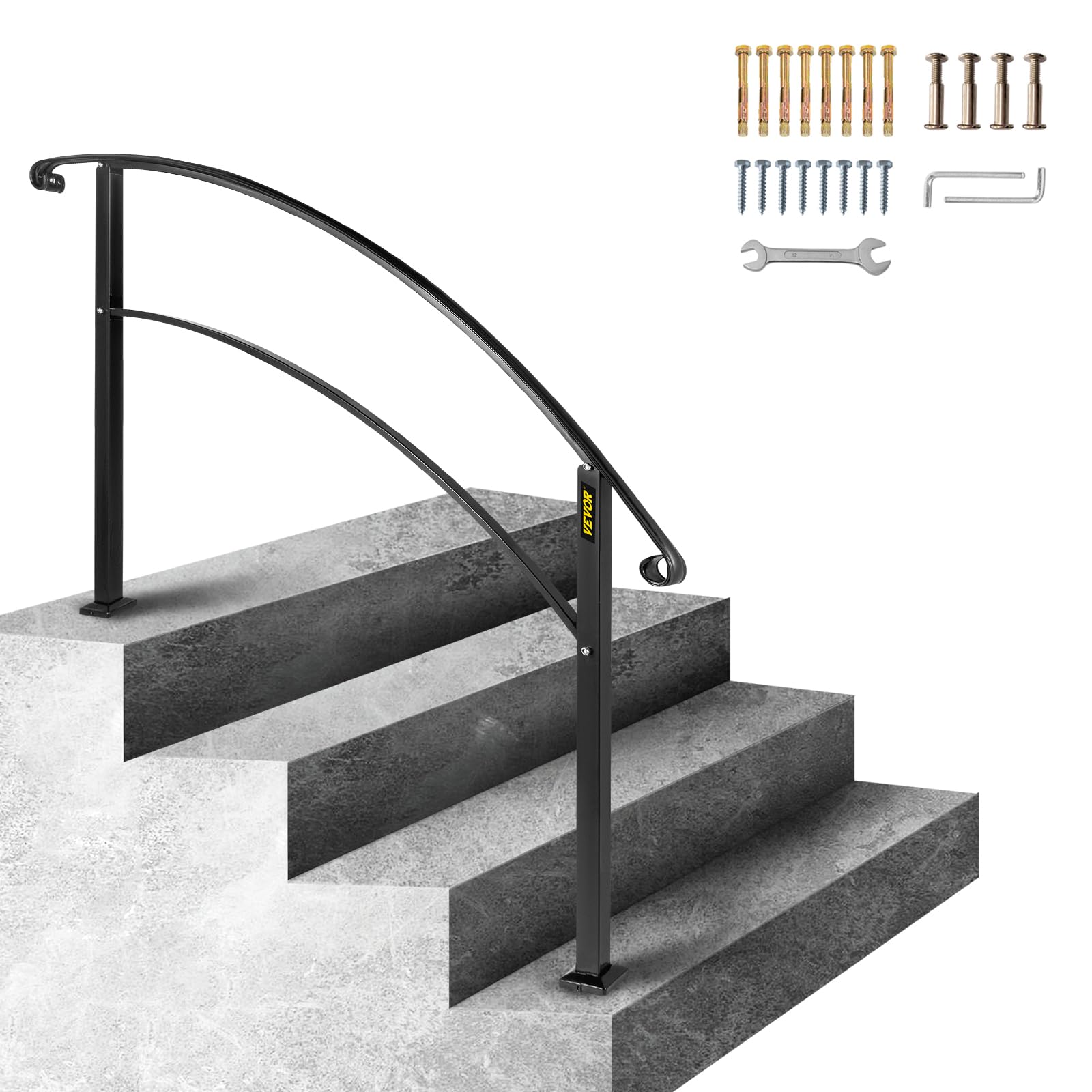 Foto 2 pulgar | Escalera Metálica Outdoor Steps Vevor Black Arch #1 - Venta Internacional.