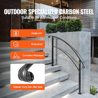 Foto 3 | Escalera Metálica Outdoor Steps Vevor Black Arch #1 - Venta Internacional.