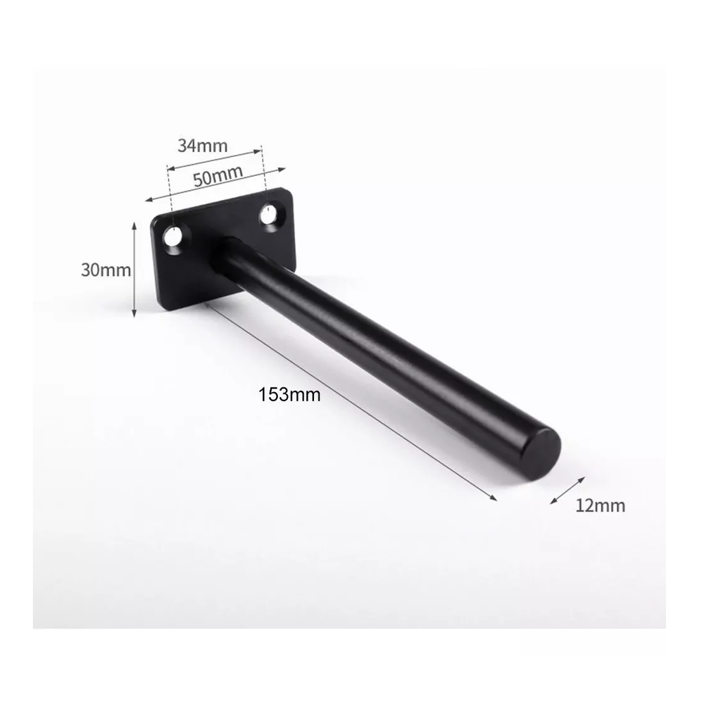 Foto 4 pulgar | Ménsula Invisible BELUG color Negro Oculta Repisa Flotante 4 PZAS 15 CM