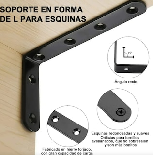 Foto 2 | Xtellar - Conjunto De Soportes Ménsulas De Acero Inoxidable Ultra-resistentes Y Versátiles - 16 Piezas