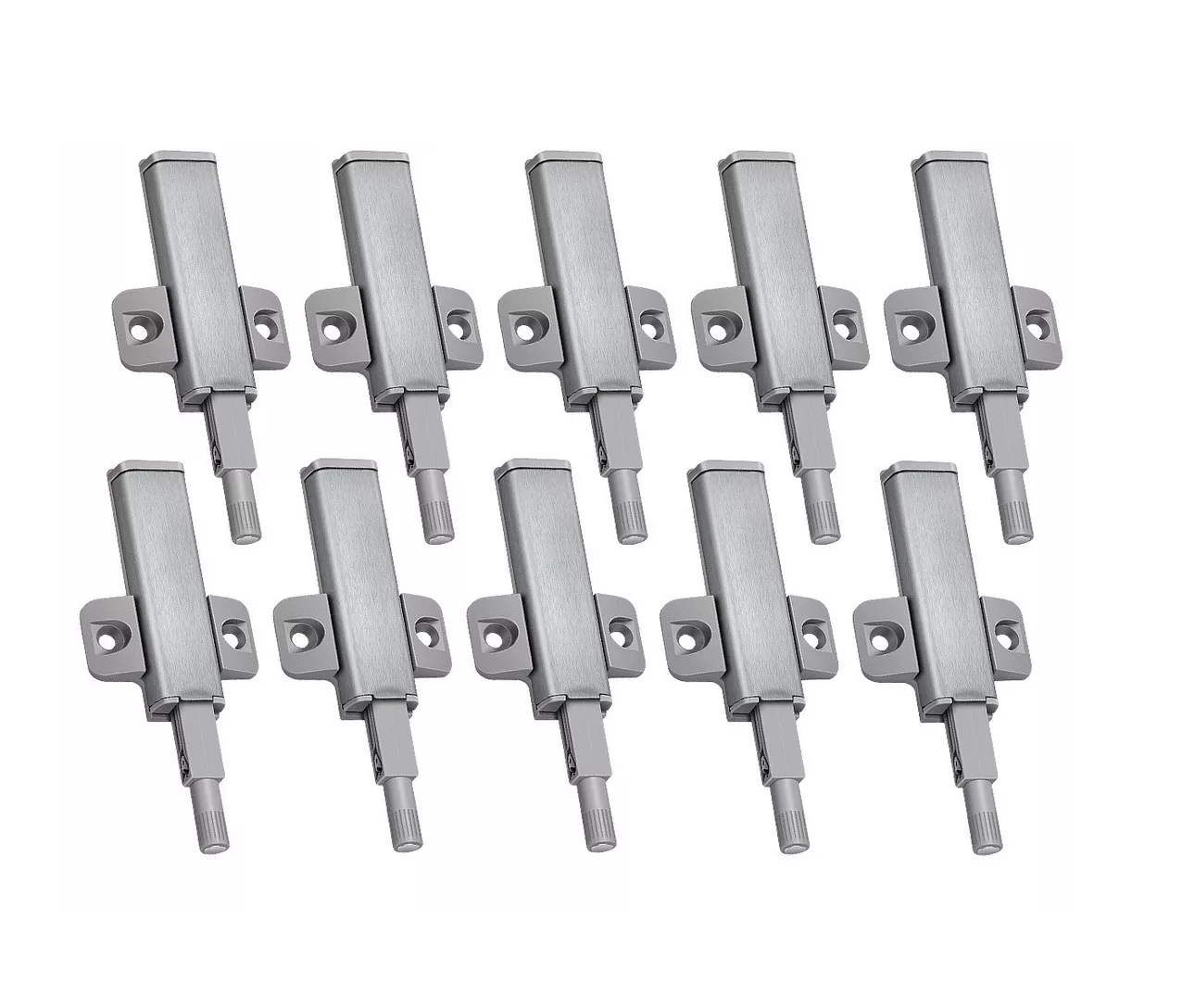 Herrajes De Cajones Push Open Para Puerta Gabinete Belug 10 Piezas Type-1 Plata