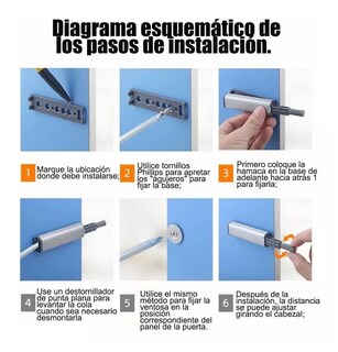 Foto 4 | Herrajes De Cajones Push Open Para Puerta Gabinete Belug 10 Piezas Type-1 Plata