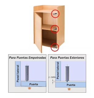 Foto 5 | Herrajes De Cajones Push Open Para Puerta Gabinete Belug 10 Piezas Type-1 Plata