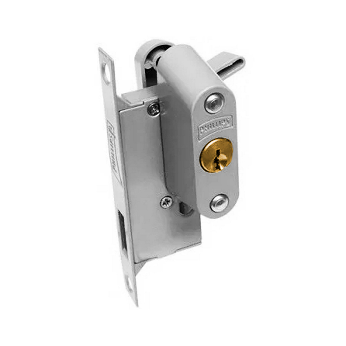 Foto 1 | Cerradura Embutir Phillips Mariposa/ Cilindro Puertas Ventanas Corredizas Neutral