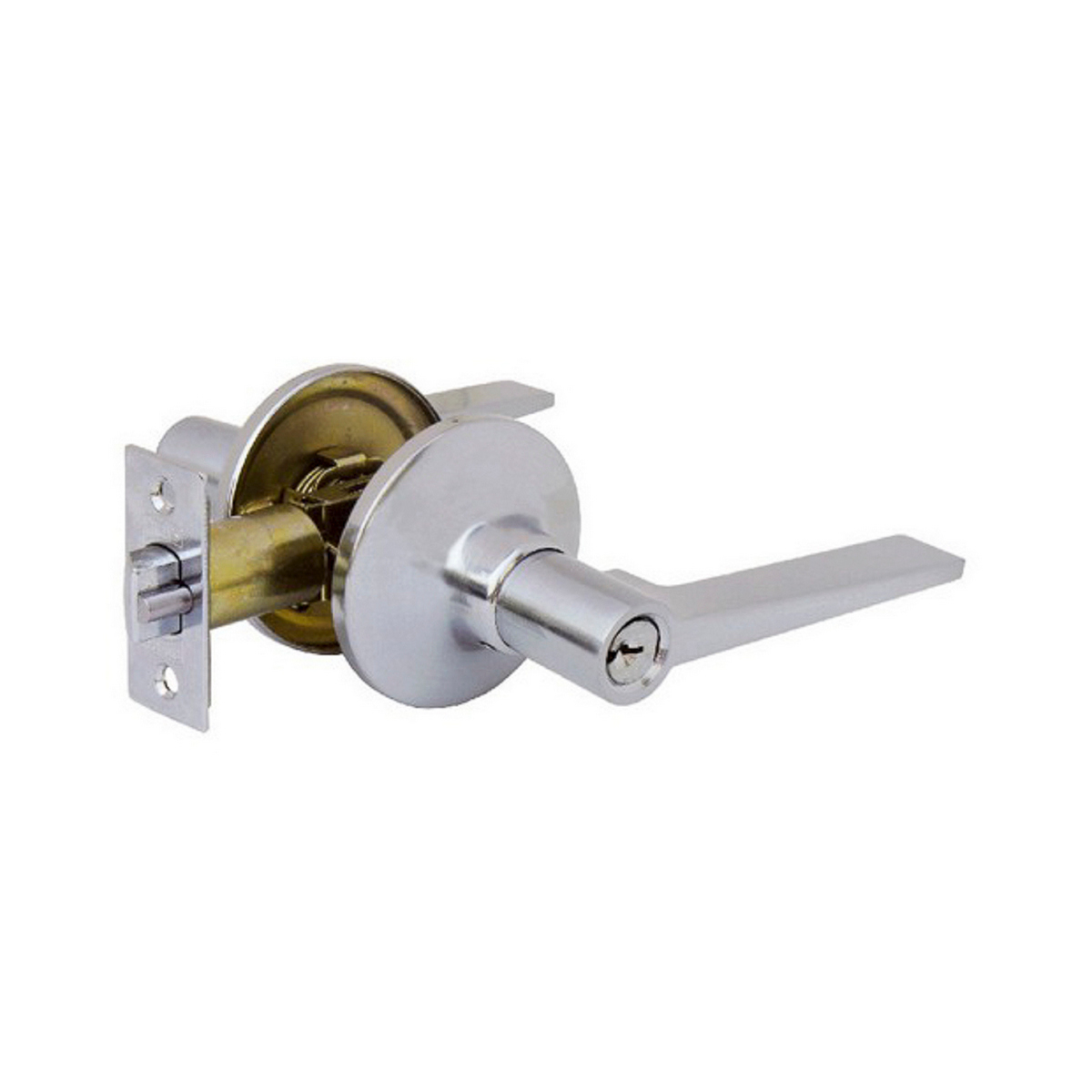 Cerradura Manija Phillips Tubular Recamara Cromo Mate Fresno Doble (blister)