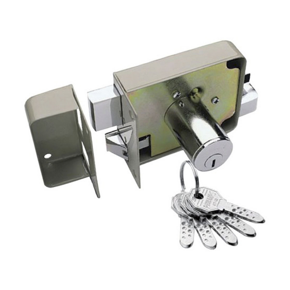 Foto 1 | Cerradura Sobreponer Phillips Izquierda Instala Facil Llave/puntos Beige