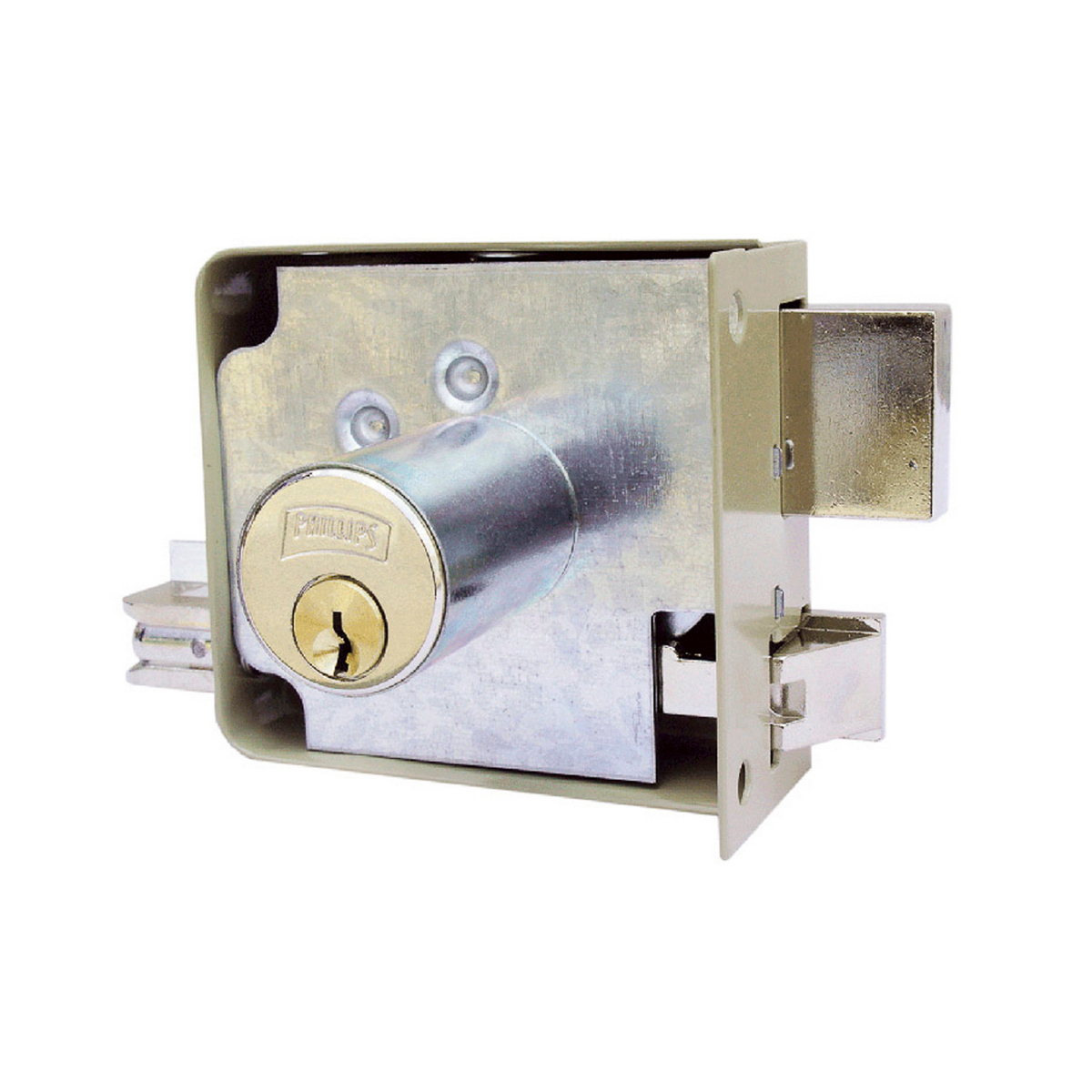 Foto 1 | Cerradura Sobreponer Phillips Izquierda Instala Facil Beige