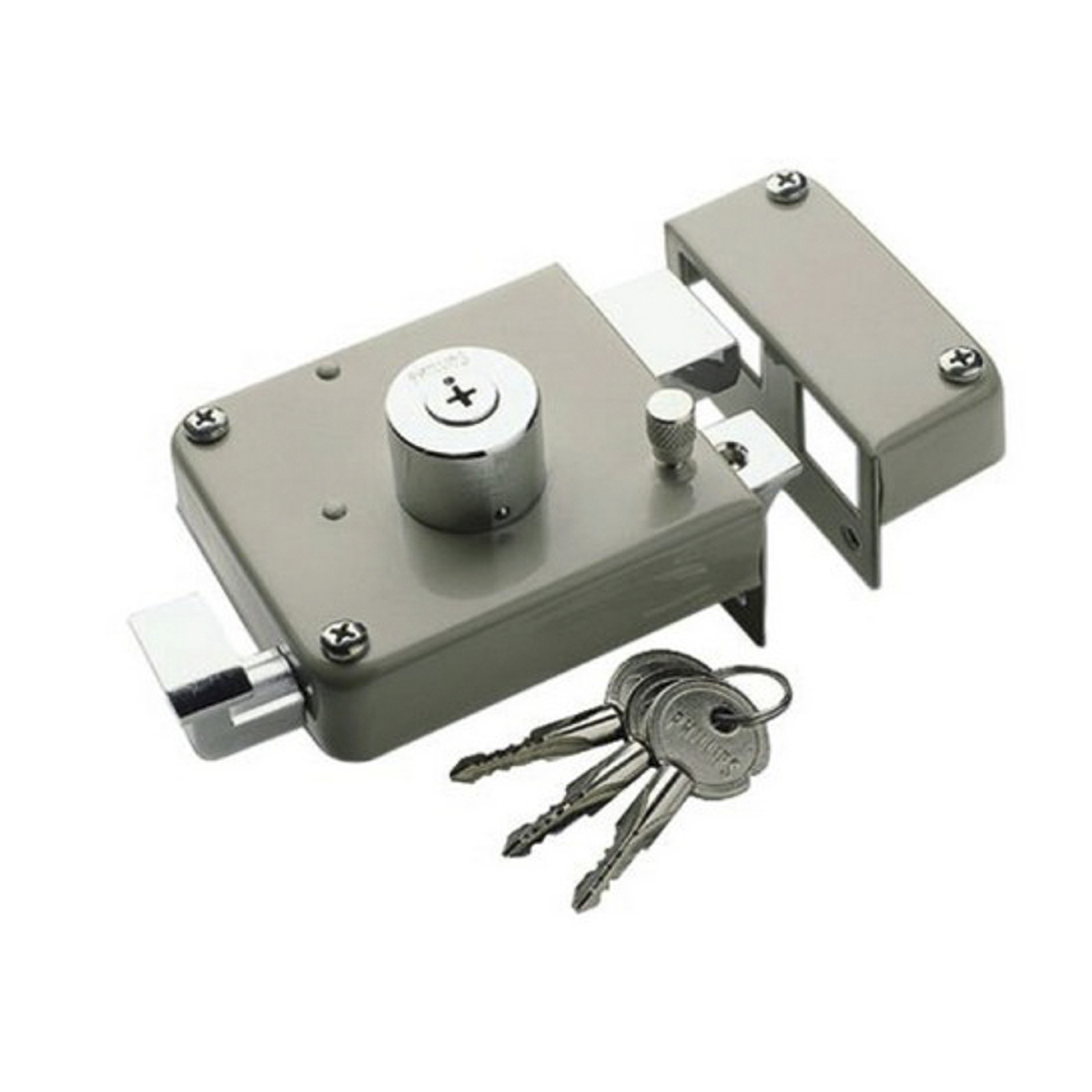 Foto 1 | Cerradura Sobreponer Phillips Izquierda Clásica Llave Tetra color Beige