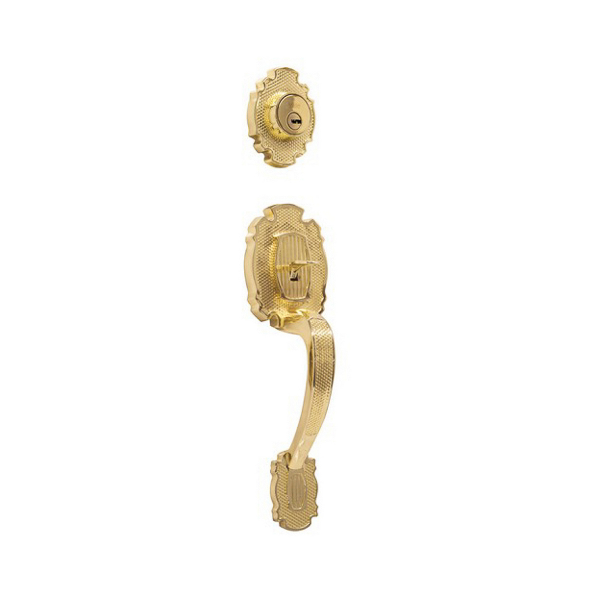 Foto 1 | Cerradura Gatillo Phillips Llave/Llave con Manija Interior Jaladera Laton Antiguo Riviera
