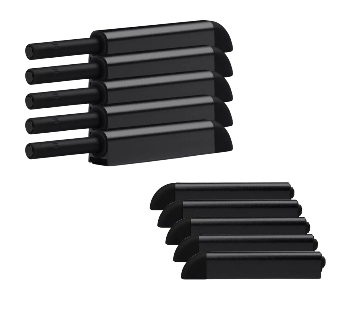 Foto 1 | Herrajes de Cajones Push Open para Puerta Belug 10 Piezas Negro